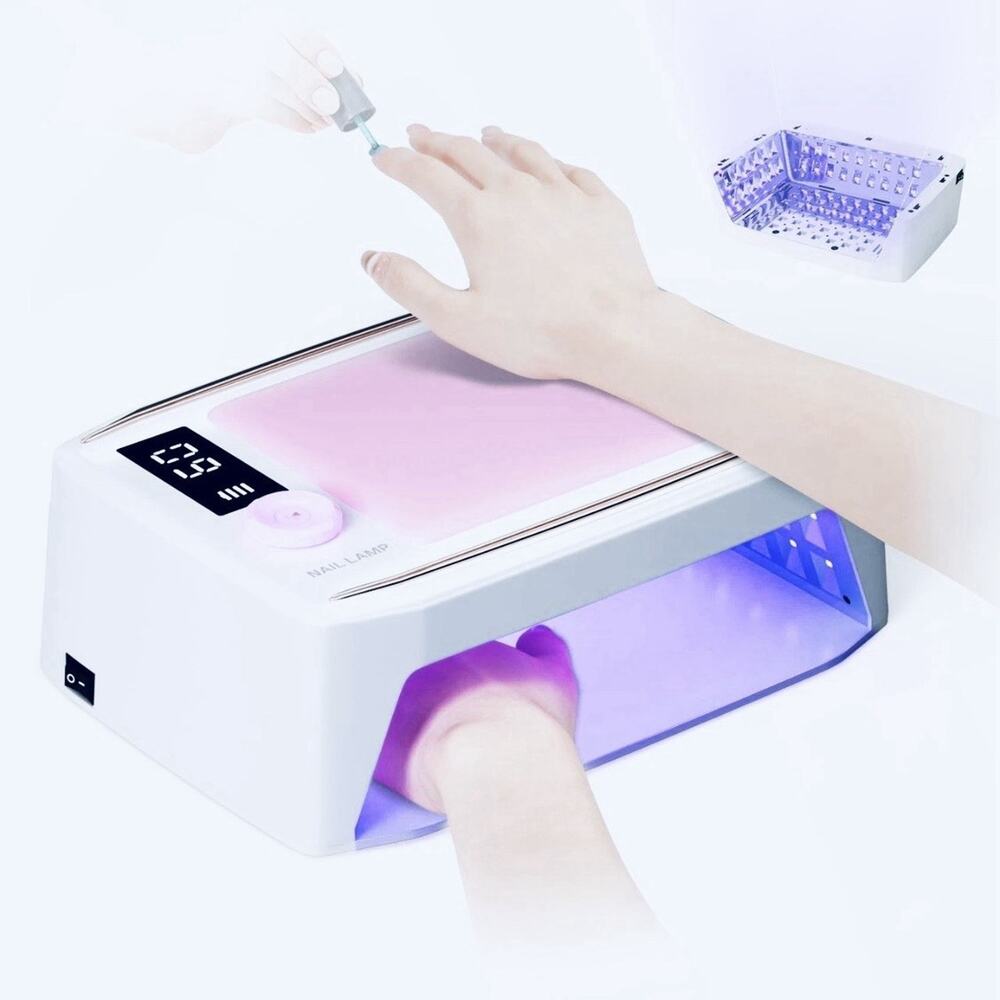 krofaue 380W Fast Curing UV Nail Lamp with Auto Sensor Professional Cordless UV